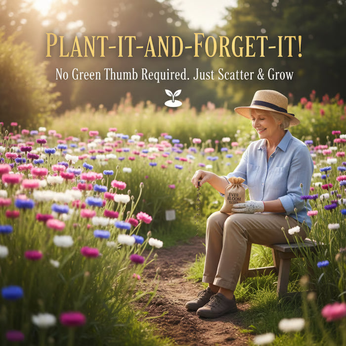 🌱 Premium Quality Cornflower Seeds – The “Unstoppable” Wildflower That Grows Everywhere + FREE Plant Growth Supplement
