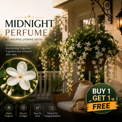 💐 MIDNIGHT PERFUME - WEEPING JASMINE SEEDS 💐🌸 Buy 1 Get 1 Free 🌸