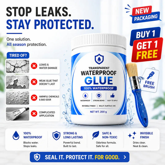 Transparent Waterproof Glue + Free Brush