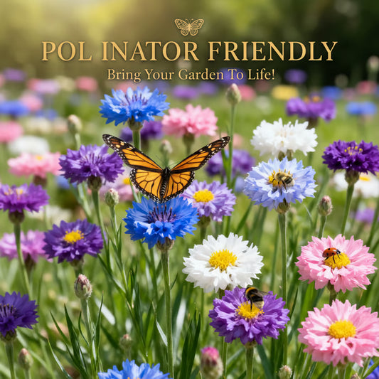 🌱 Premium Quality Cornflower Seeds – The “Unstoppable” Wildflower That Grows Everywhere + FREE Plant Growth Supplement
