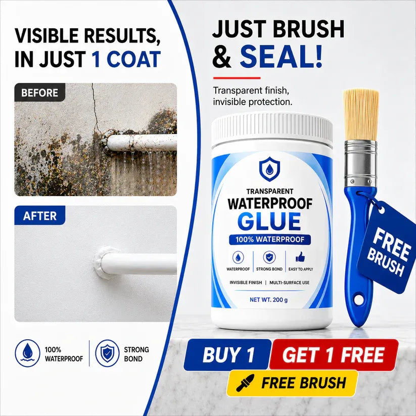 Transparent Waterproof Glue + Free Brush