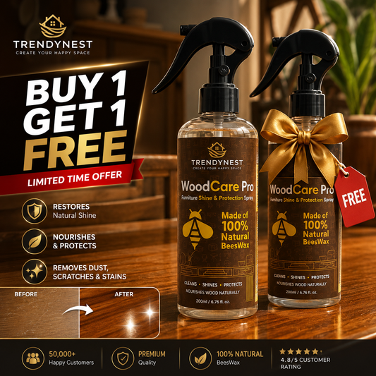 TrendyNest WoodCare Pro | India's No. 1 Natural Furniture Shine & Protection Spray