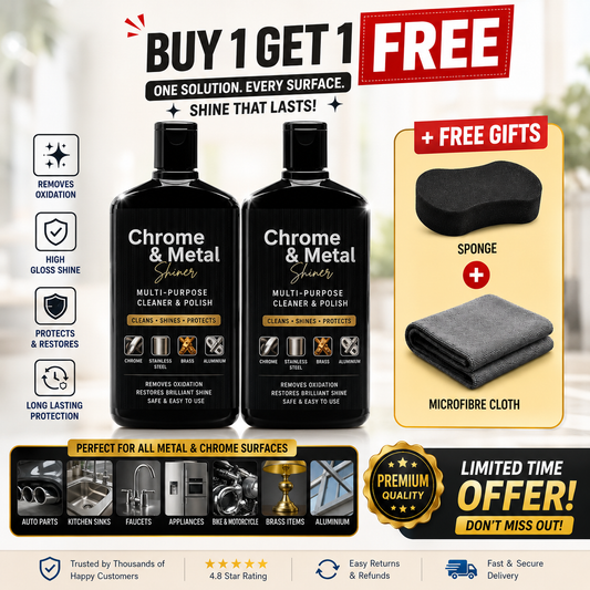 Metal and Chrome Shiner ( BUY 1 GET 1 FREE )
