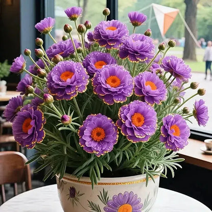 Golden Lace Portulaca Brilliant Double Blooms for Effortless Summer Color