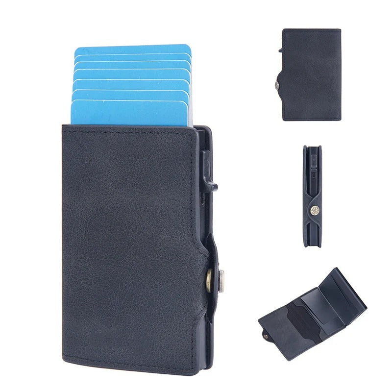 Pop-Up Card Holder – Anti-Degaussing Technology, RFID Blocking & Compact Design 📦