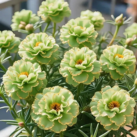 Golden Lace Portulaca Brilliant Double Blooms for Effortless Summer Color