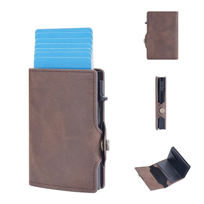 Pop-Up Card Holder – Anti-Degaussing Technology, RFID Blocking & Compact Design 📦