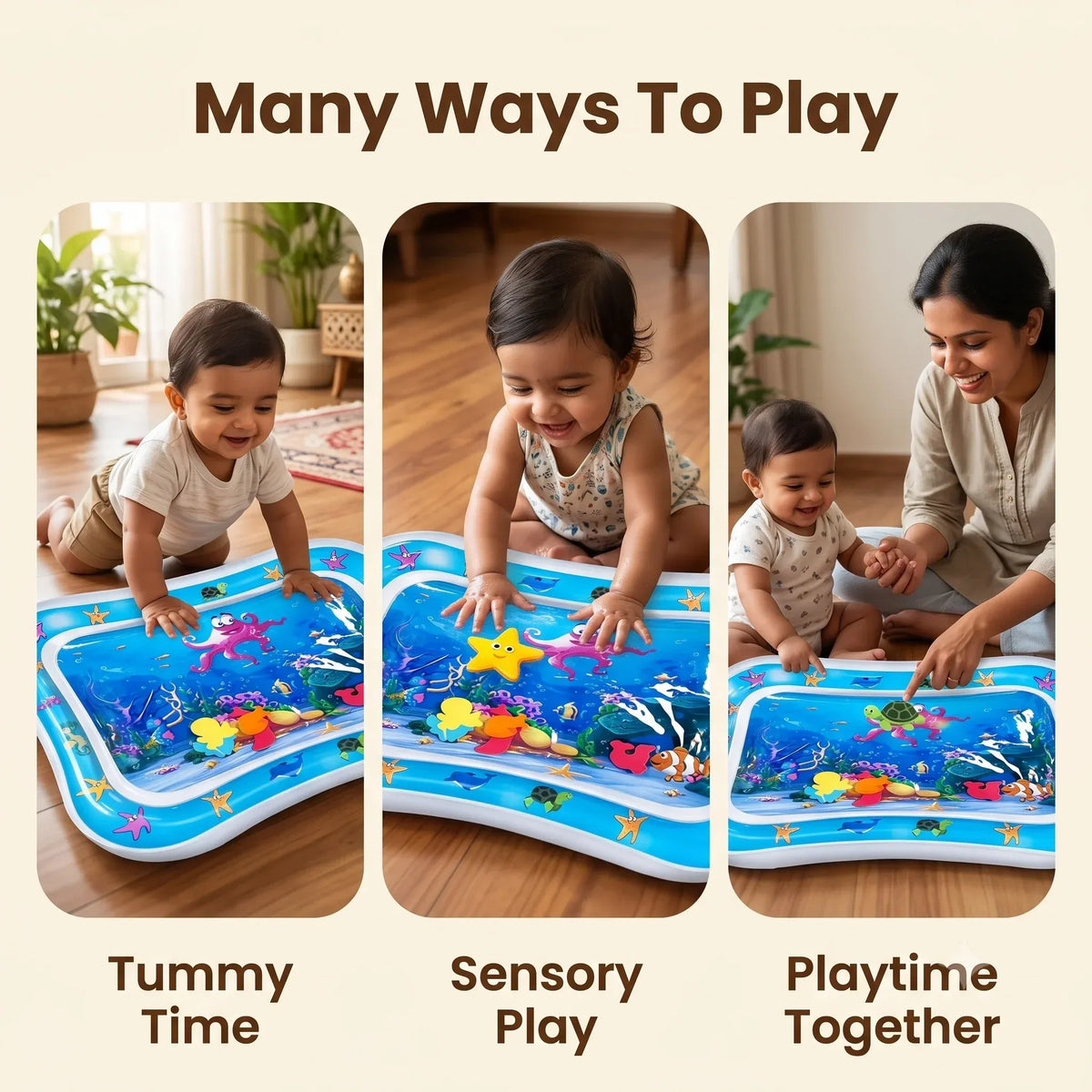 Water Play Mat | Floating Shapes | Sensory Play