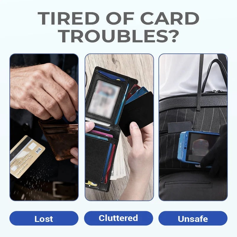 Pop-Up Card Holder – Anti-Degaussing Technology, RFID Blocking & Compact Design 📦