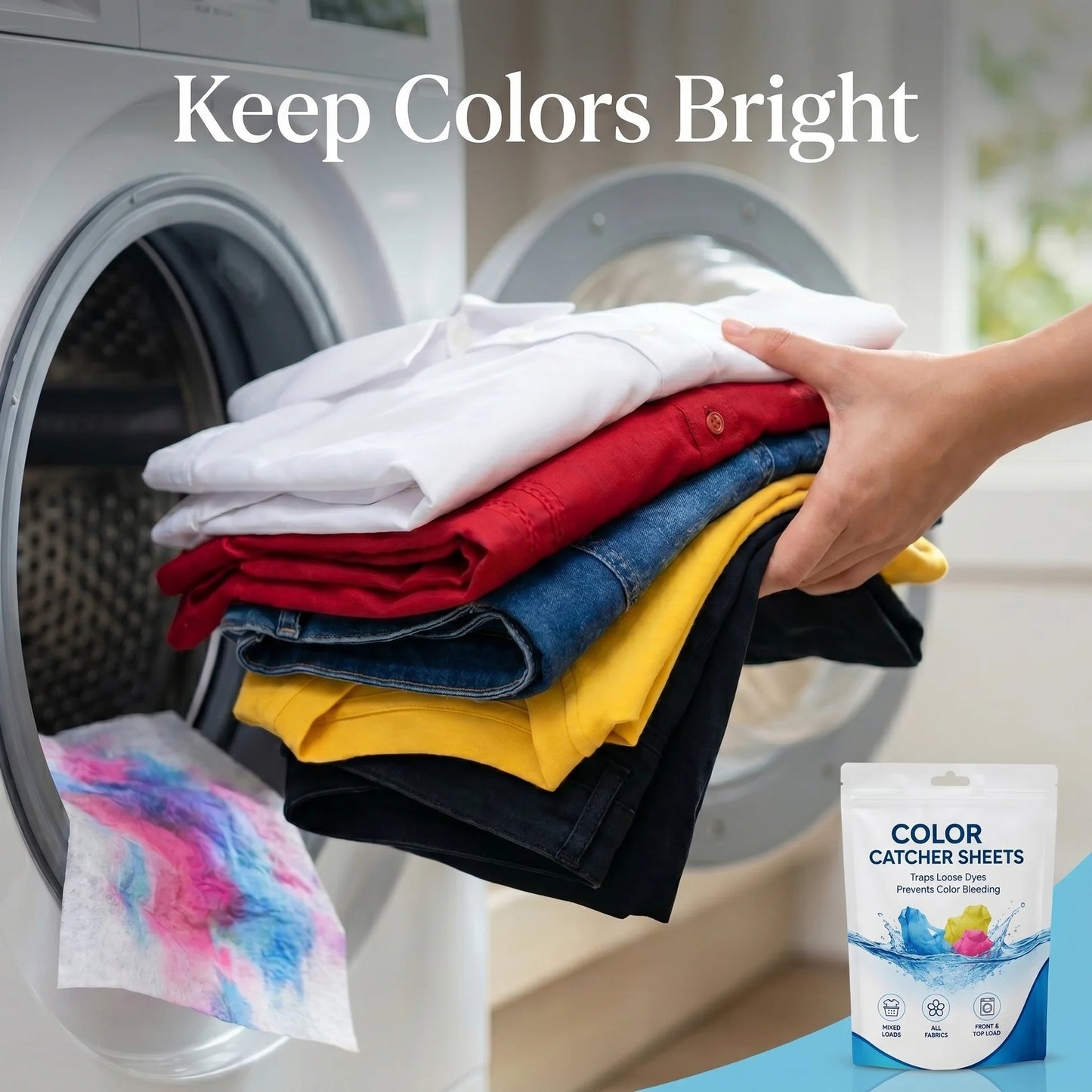 Dirt & Color Catcher Laundry Sheets – 50 Sheets